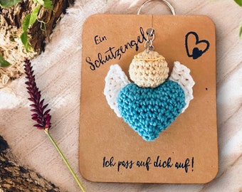 Guardian Angel With Heart, Crochet Pattern in German, Crochet