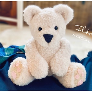 Eisbär Häkelanleitung , deutsch, Amigurumi, XL Kuscheltier, Teddy