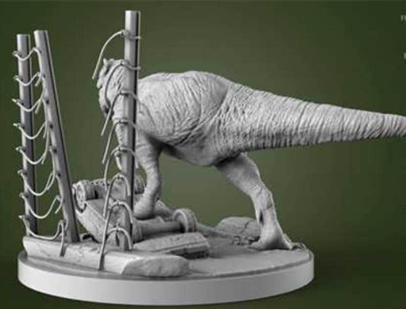 65mm Resin Figure Model Kit Jurassic Park Miniature Unpainted Unassambled