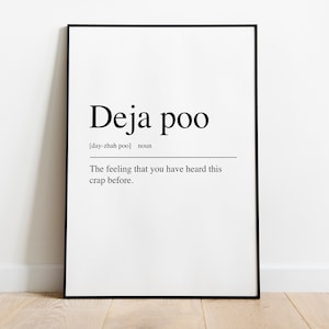 Definición de deja poo para imprimir en el baño