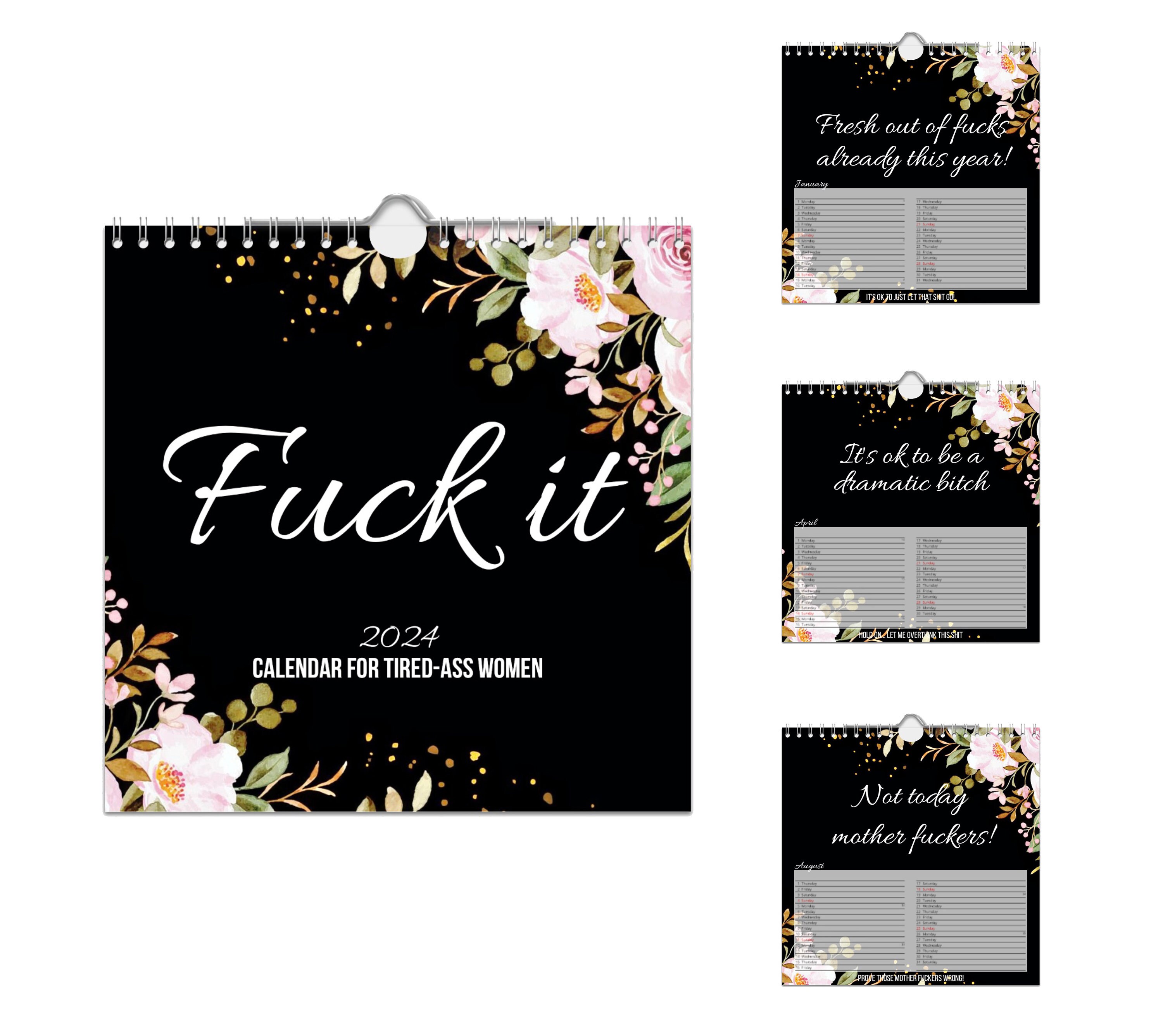 Fuck It Calendar - Etsy