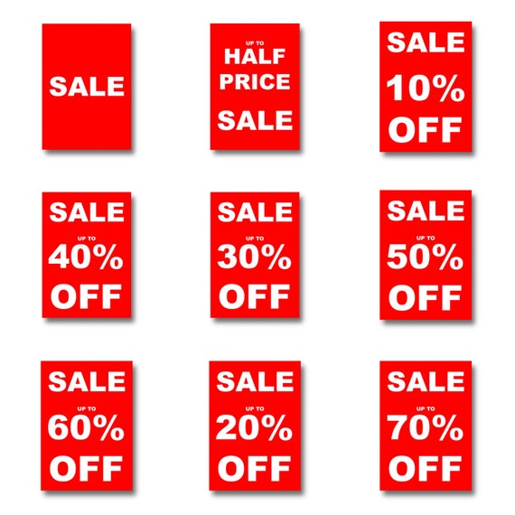 Sale Signs For Retail Shops