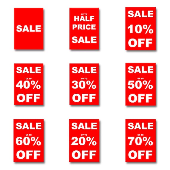 Sale Signs For Retail Shops