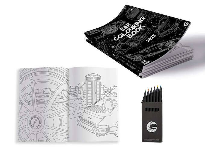 Car Colouring Book 2025
