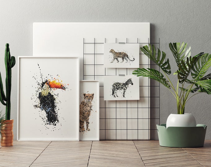 tropical / jungle animal prints