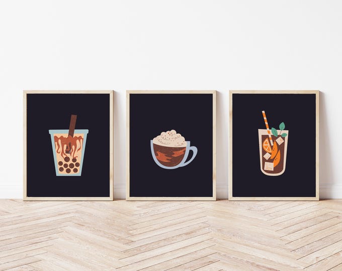 Kitchen prints / cafe wall art