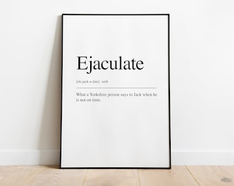 Ejaculate definition Quote Print