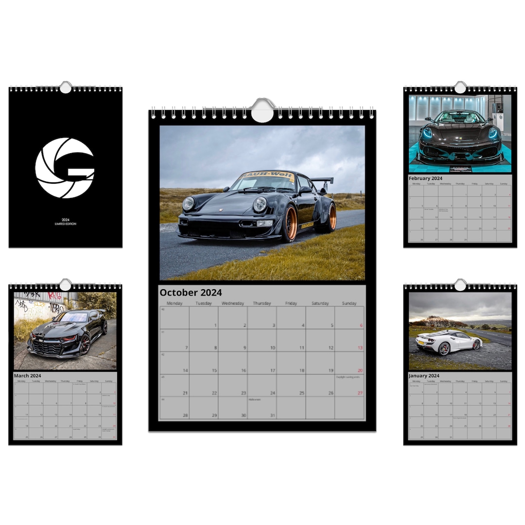 Auto Wandkalender Auto Kalender Supercar Kalender 2024 - Etsy.de