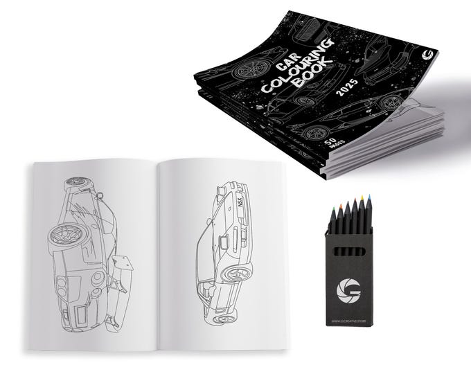 Car Colouring Book 2025