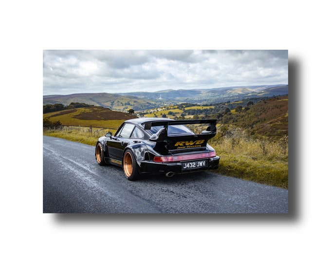 RWB Porsche canvas wall art