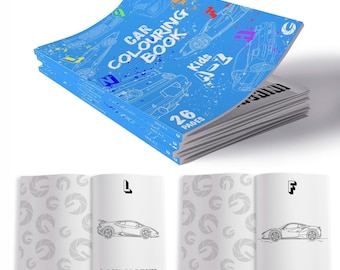 Car Colouring Book Kids A-Z