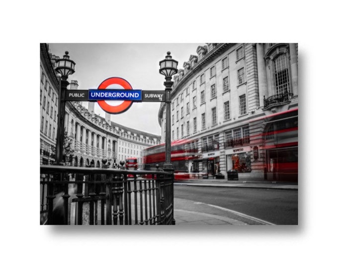 London Underground / Red bus canvas