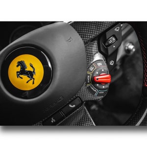 Ferrari Poster / Car poster / Aluminium print / Supercar canvas wall art