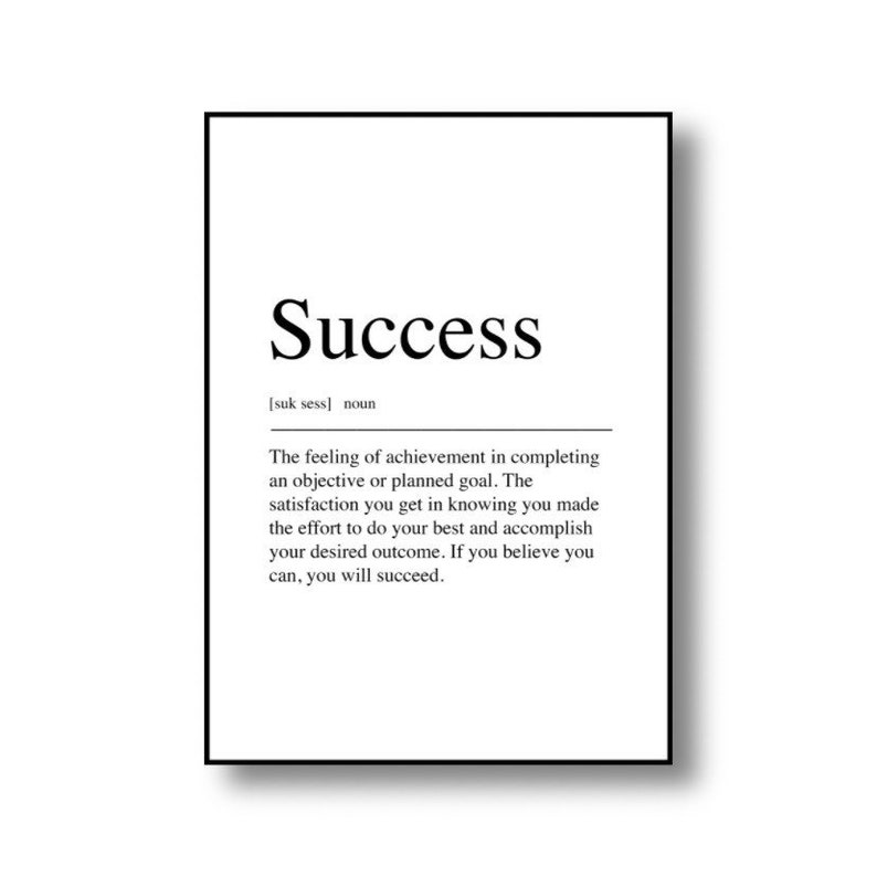 Success definition Quote Print image 2