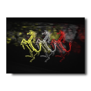 Ferrari Poster / aluminium print / car wall art / supercar canvas