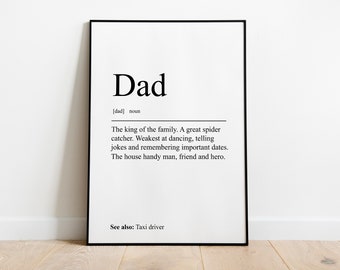 Dad definition Quote Print