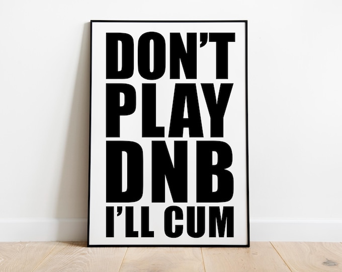 Drum and Bass Print