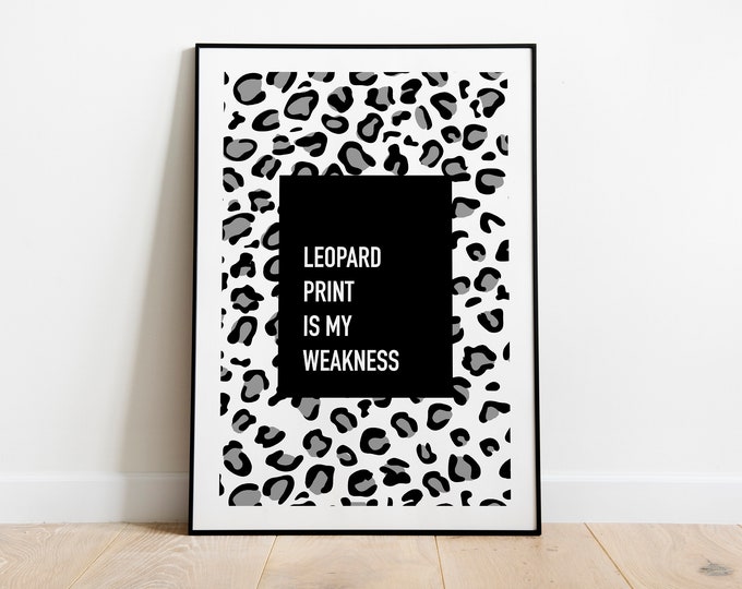 Leopard print quote