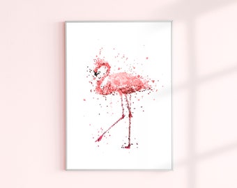 Flamingo print/canvas