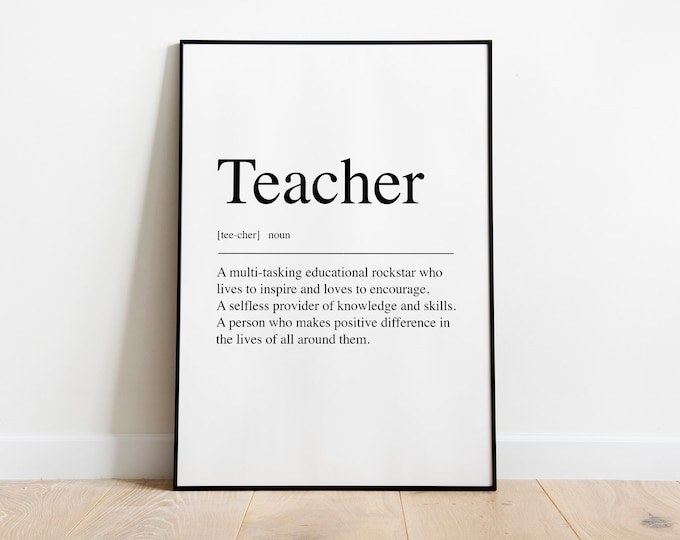 Teacher definition Print