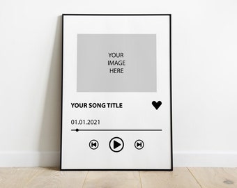 Personalised song / music / photo print