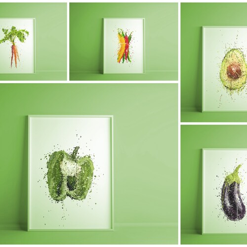 Kitchen Prints Grey Kitchen Wall Art Donut Worry Coffee Etsy UK