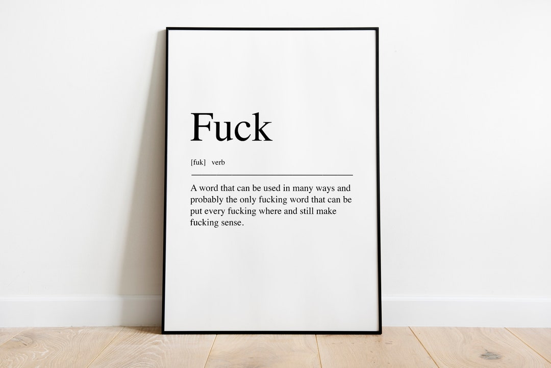 Fuck Definition Quote Print Etsy fuck-definition-quote-print-etsy