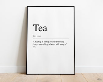 Tea definition kitchen Print