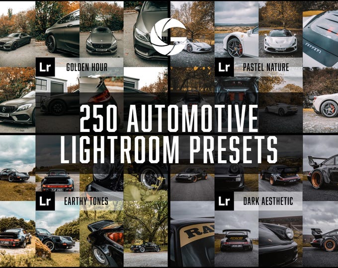 250 Car Lightroom Presets Bundle