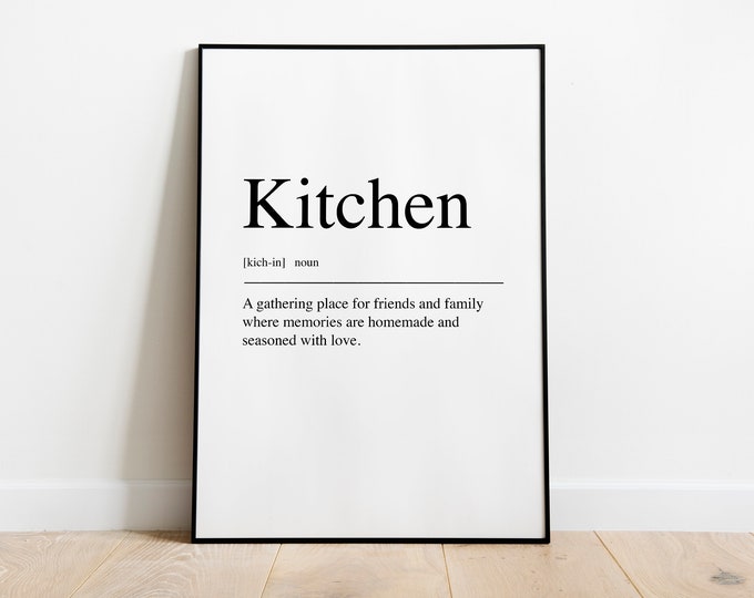 Kitchen definition kitchen Print