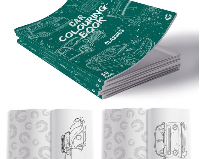 Car Colouring Book CLASSICS Vol 01