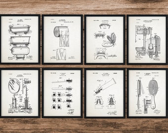 Digital Art Knitting Patent Prints INSTANT DOWNLOAD Set of 2 Knitting Gift Printables Knitting Wall Art Knitting Patent Artwork