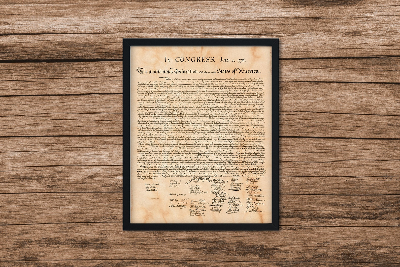 Declaration Of Independence Print Historical American | Etsy