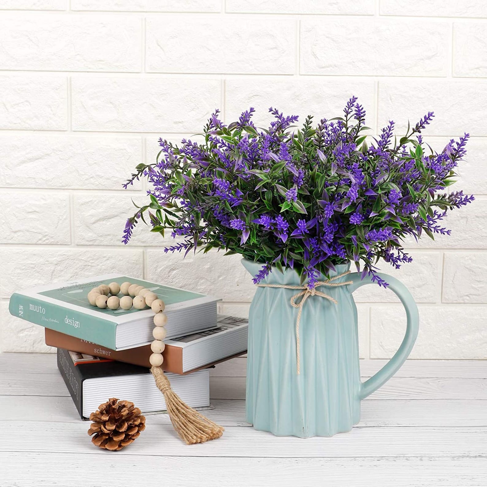 9pcs Bundles Artificial Lavender Flowers Outdoor UV Resistant Etsy