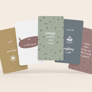 Funny Pregnancy Milestone Cards x36, Imprimable, Aquarelle, Blague, Téléchargement numérique, Bébé, Enceinte