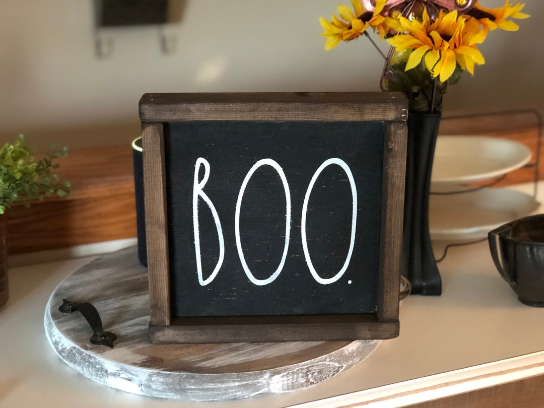 Rustic Boo Sign Boo Farmhouse Wood Sign Fall Rustic Decor - Etsy