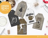 Christmas Laser Files Christmas Tags or Tray Decor