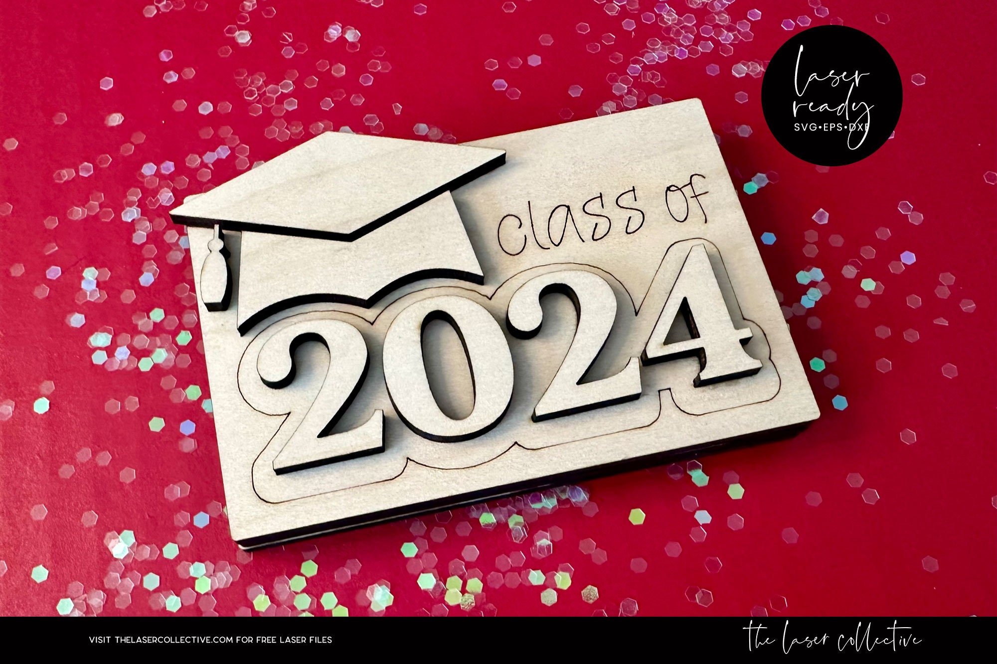 Class of 2024 Gift Card Holder Laser File - Graduation Gift Card Holder ...