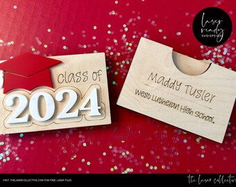 DIGITAL FILE: BUNDLE Gift Card Holder Graduation Class of 2024 New Grad ...
