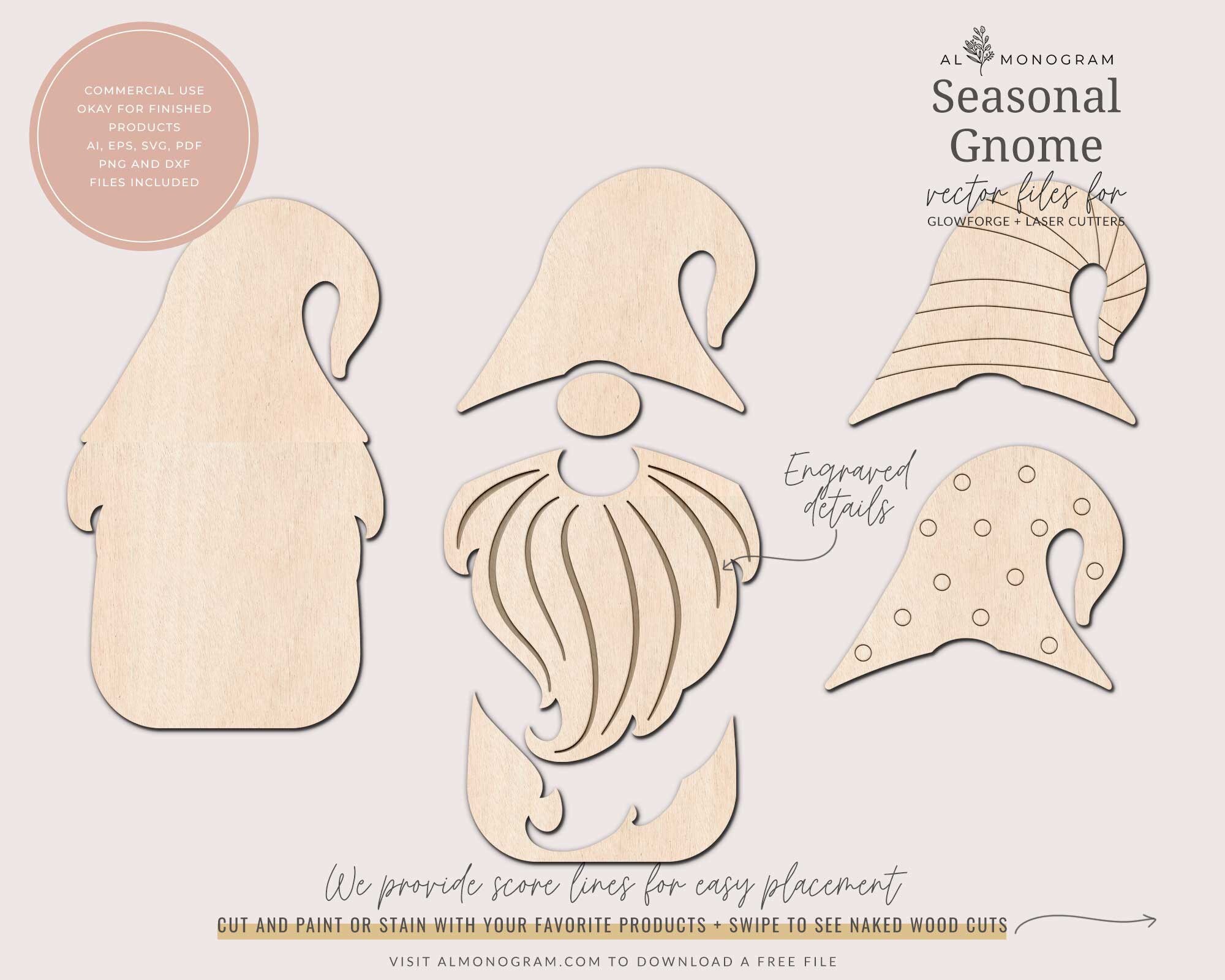 Seasonal Gnome With Interchangeable Elements for Sign Etsy