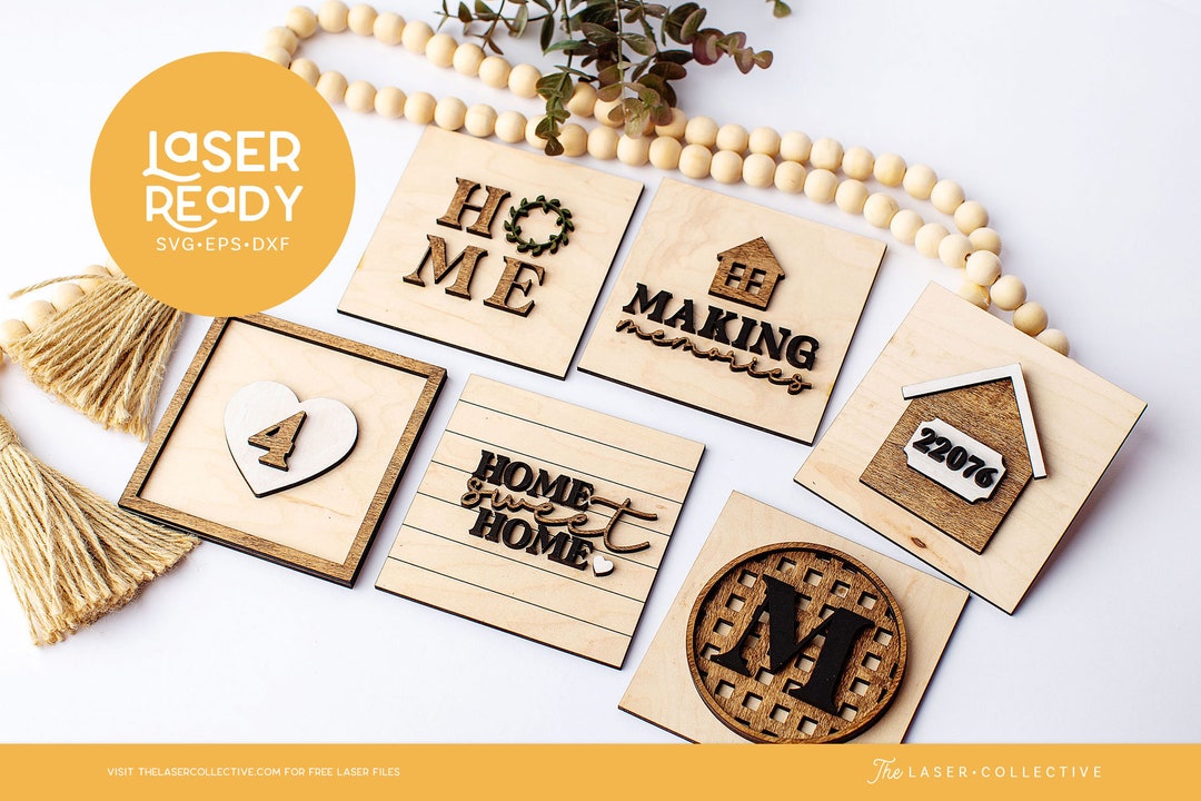 Family Mini Signs Laser File Ladder Insert Sign Laser File - Etsy