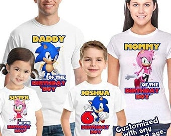 Sonic The Hedgehog Birthday Shirt 