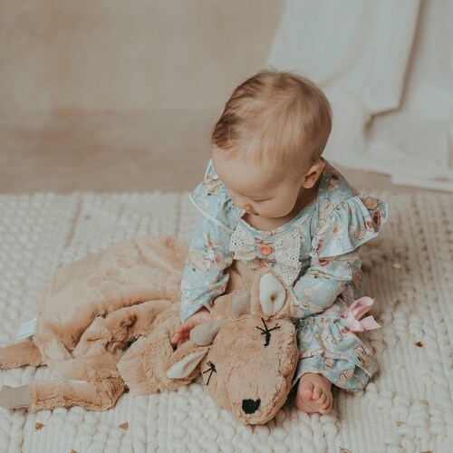 Deer Luvee, shops Blanket rug for kids, room decor, nursery decor, woodland, baby stuffed animal, best gift ideas