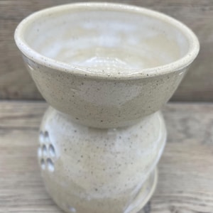 wax melt burner, handmade wax oil warmer, table decor, hand thrown candle wax heater, tealight holder, homeware