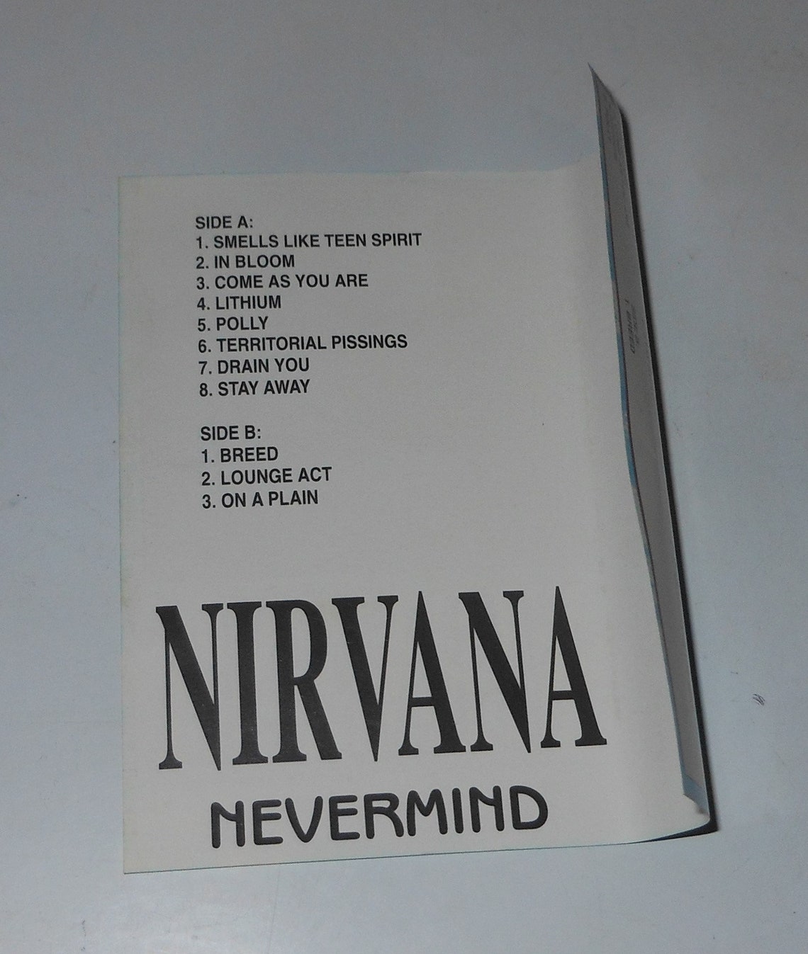 Rare RT Records Nirvana Nevermind Cassette Tape 1995 Lithuania Very ...