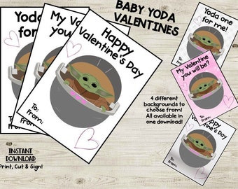 Baby Yoda Valentines