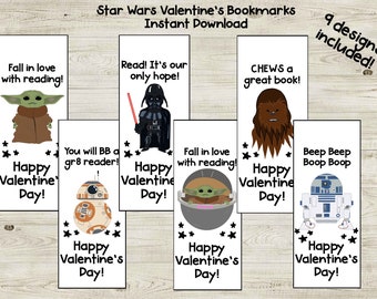 Star Wars Valentine Bookmarks