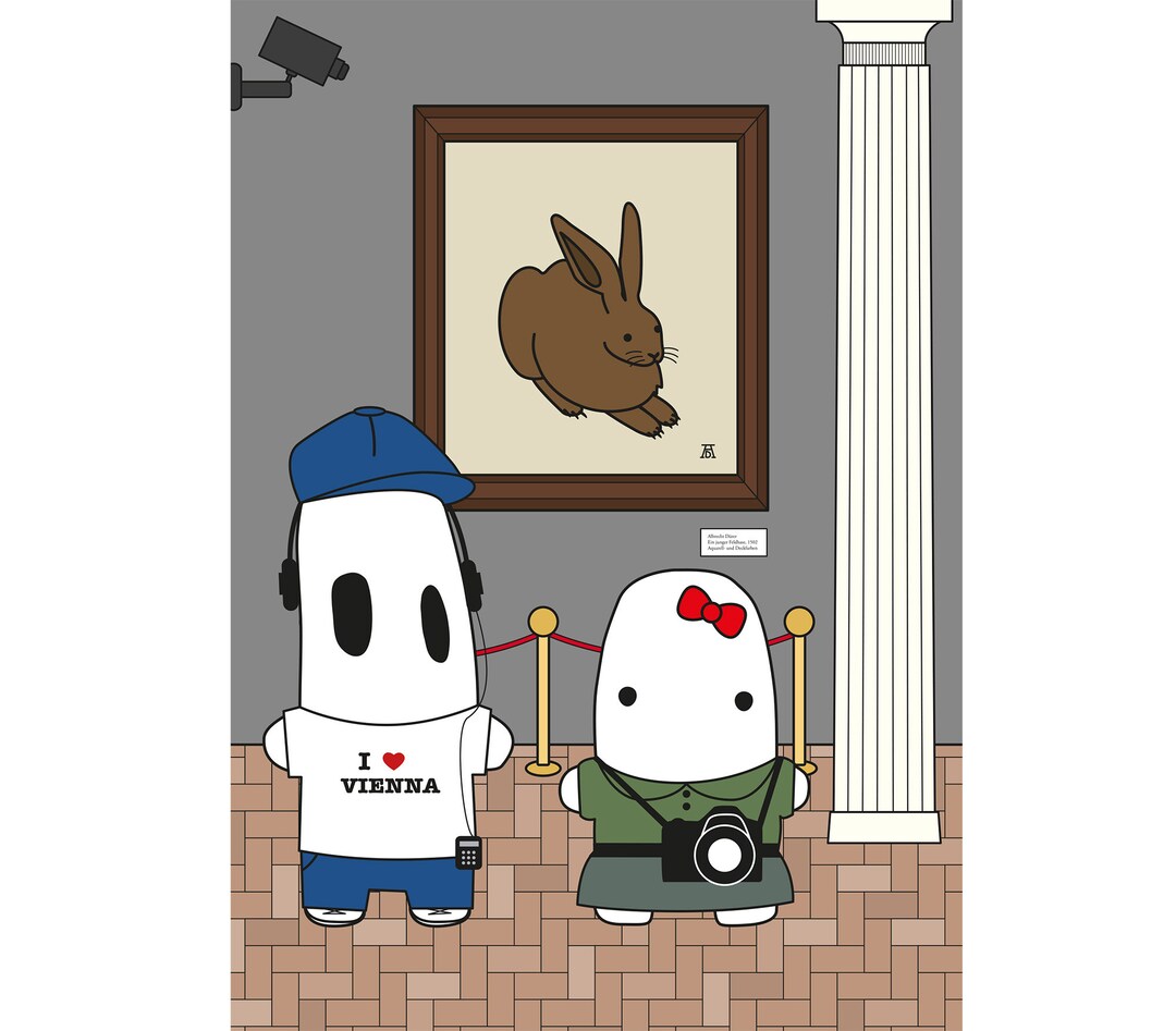 Vienna Albertina Postcard With Dürer Rabbit - Etsy