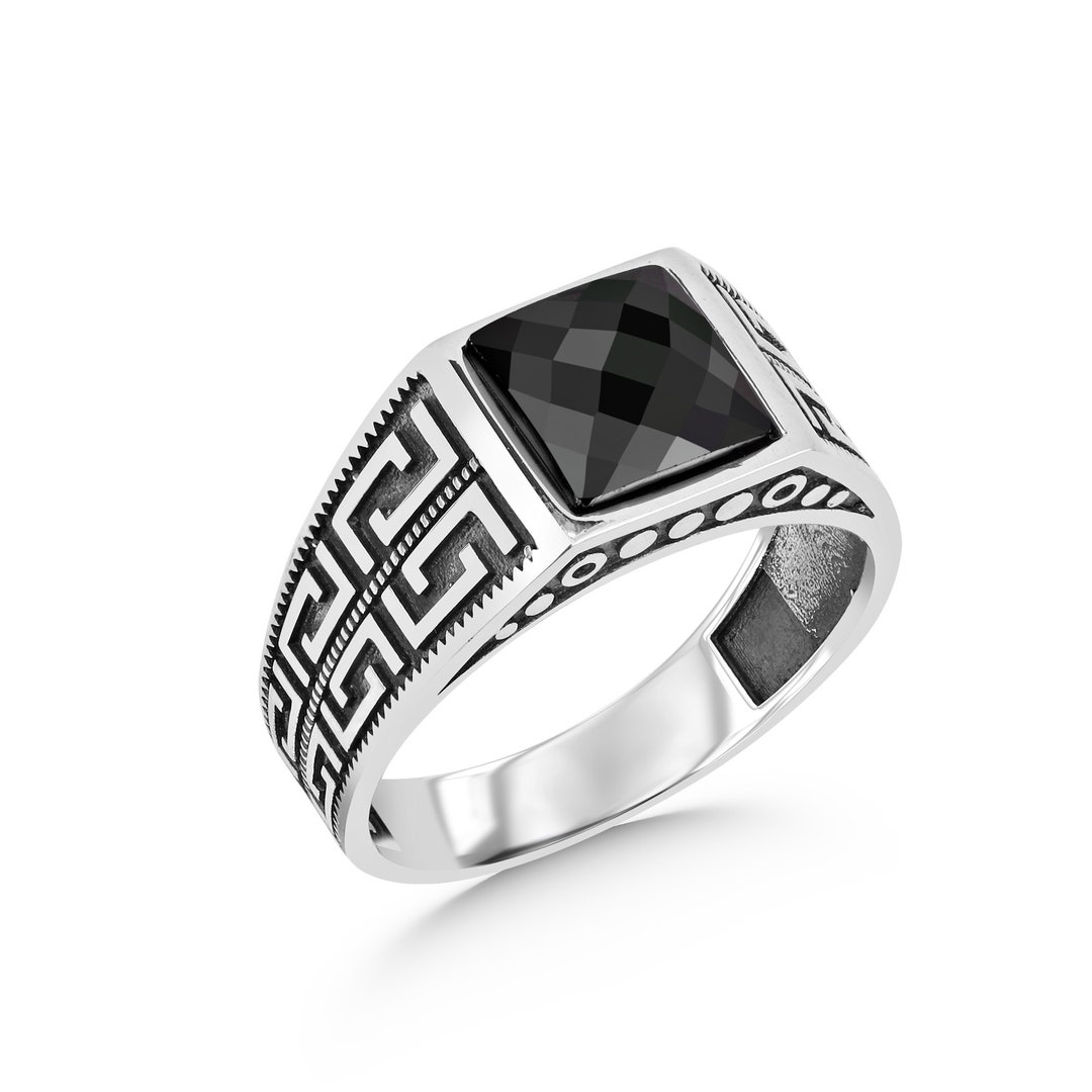 925k Sterling Ring , Men's Handmade , Gemstone Jewelry , Fashion ...