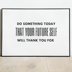 Future Self, Reach Your Goal, Grateful Thankful, Goal Wall Art, You Got This, Go With The Flow, Simple Wall Hanging, Inspiring Art